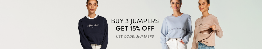 BUNDLE: BUY 3 JUMPERS GET 15% OFF